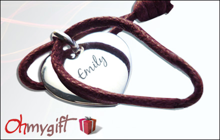 £12 for a £35 voucher to spend on personalised jewellery from Ohmygift.co.uk - save up to 66% on engraved sterling silver, Swarovski crystal or gold-plated bracelets, necklaces and more