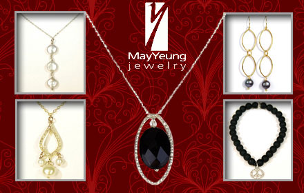 $20 for $40 worth of elegant and stylish bracelets, necklaces, and earrings from May Yeung Jewelry