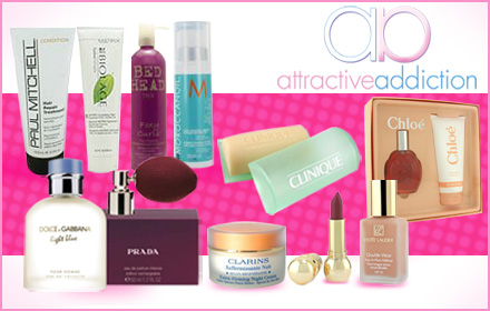 $30 for $65 worth of retail beauty products including makeup, skincare, women’s perfume, aromatherapy, and haircare from Attractive Addiction