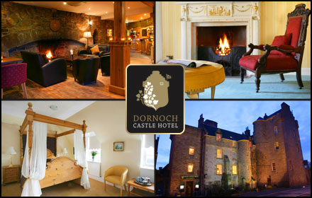 £99 for a two-night fairytale escape for two to Dornoch Castle Hotel worth up to £301.95 – enjoy luxury accommodation, breakfast and a bottle of wine at up to 67% off!