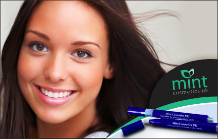 £11.50 for a Mint Cosmetics Teeth Whitening Pen, worth £42.50 - whiten on the go to add a sparkle to your smile!