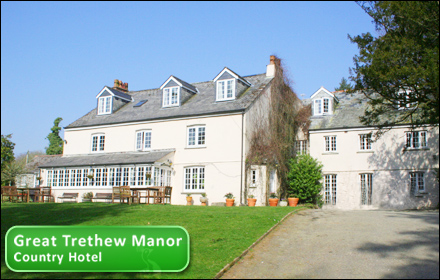£89 for a two-night stay for two in a four-poster or superior room at Great Trethew Manor, Cornwall, worth up to £234 - includes chocolates on arrival, breakfast, use of the fishing lake and more!
