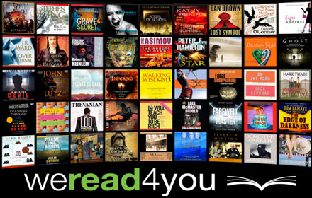 £9 for a £35 voucher to spend on over 8,000 audio books from WeRead4You including Doctor Who (£5.89), Lord of the Rings (£10.39), Memoirs of a Geisha (£6.89), Tiger Woods: The Real Story (£9.89) plus thousands more!