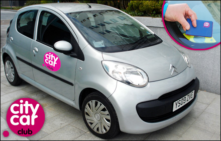 £18.50 for 12 month’s membership to City Car Club plus two hours of car rental worth £60.40 – save 69% on flexible car hire the smart way!  